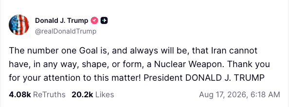 Trump post