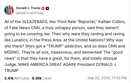 Trump post