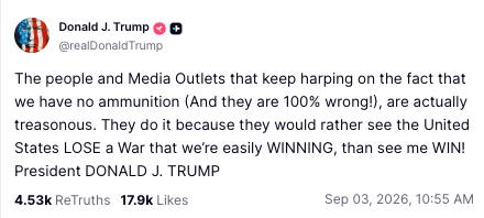 Trump post