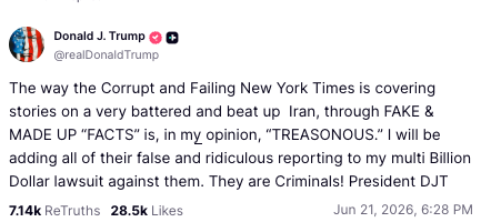 Trump post