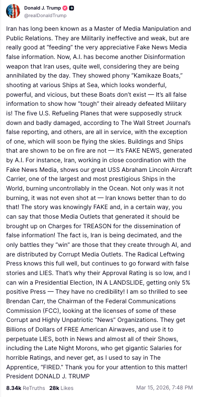 Trump post