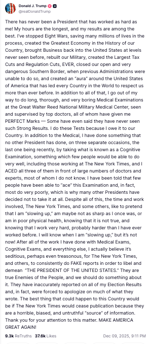Trump post